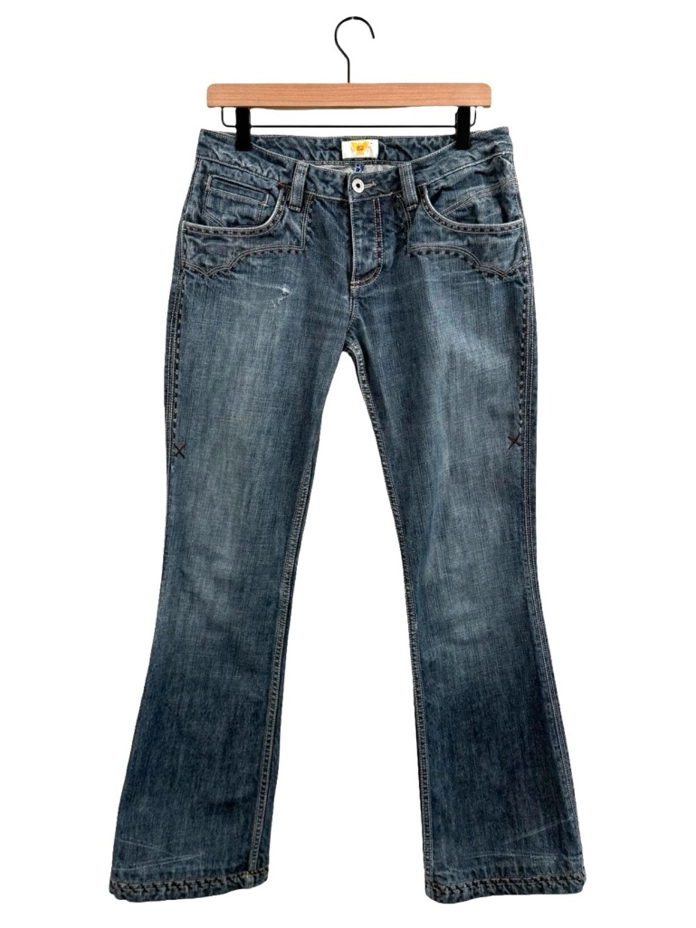Antik Denim Dark Blue Flare Jeans